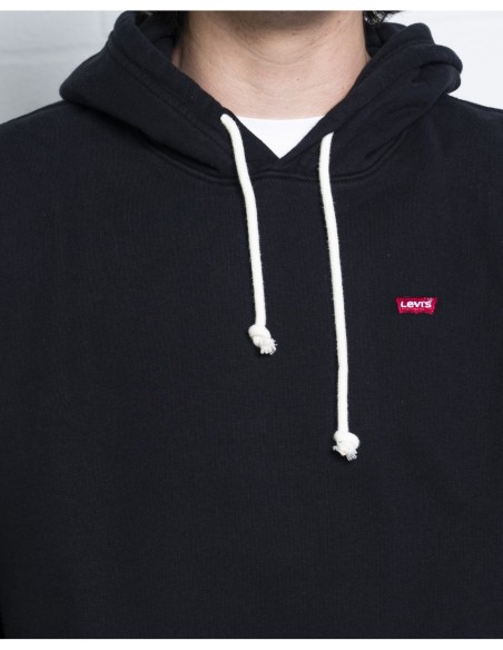 Levi's Sweat à Capuche Homme Noir Coton| choixmode.fr
