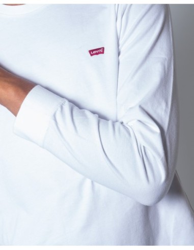 Levi's T-shirt Homme Blanc Manches Longues| choixmode.fr