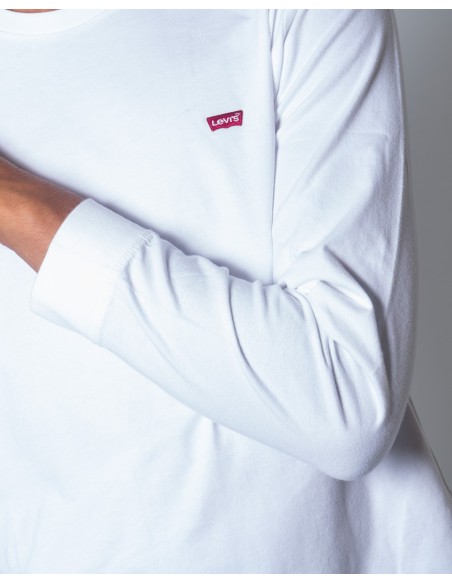 Levi's T-shirt Homme Blanc Manches Longues| choixmode.fr
