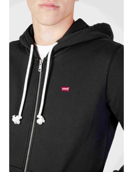 Levi's Sweat Zippé Homme Noir à Capuche| choixmode.fr