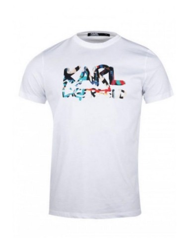 Karl Lagerfeld T-shirt Homme Blanc Imprimé Premium| choixmode.fr