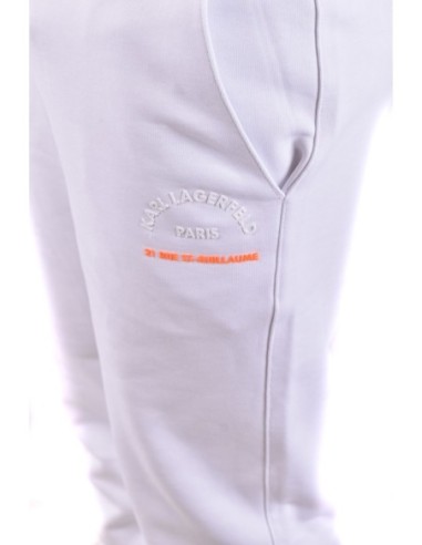 Karl Lagerfeld Pantalon Homme Blanc Coton Casual Chic| choixmode.fr