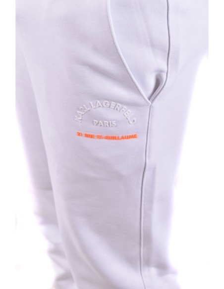 Karl Lagerfeld Pantalon Homme Blanc Coton Casual Chic| choixmode.fr