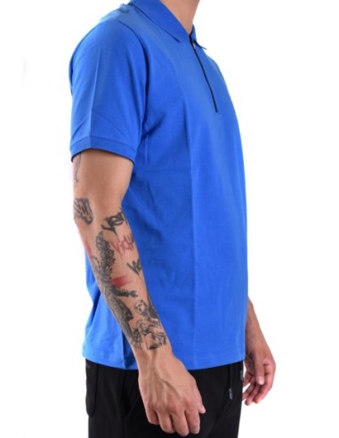 Karl Lagerfeld Polo Homme Bleu Fermeture Zippée| choixmode.fr