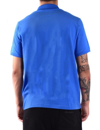 Karl Lagerfeld Polo Homme Bleu Fermeture Zippée| choixmode.fr