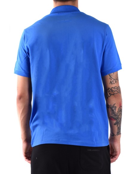 Karl Lagerfeld Polo Homme Bleu Fermeture Zippée| choixmode.fr