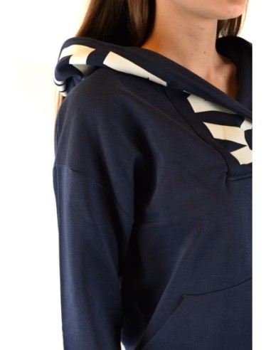 Karl Lagerfeld Sweat à Capuche Femme Bleu| choixmode.fr