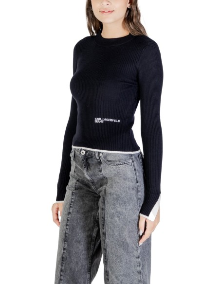 Karl Lagerfeld Jeans Pull Femme Noir Imprimé| choixmode.fr