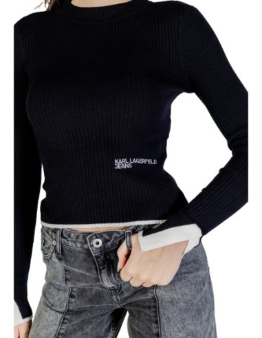 Karl Lagerfeld Jeans Pull Femme Noir Imprimé| choixmode.fr