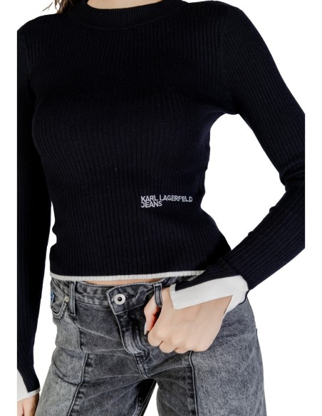 Karl Lagerfeld Jeans Pull Femme Noir Imprimé| choixmode.fr