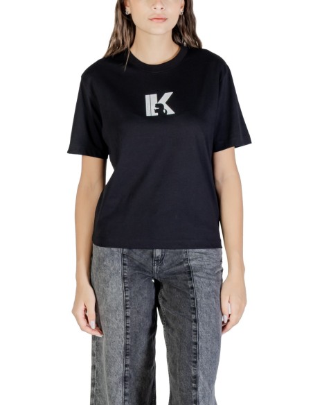 Karl Lagerfeld Jeans T-shirt Femme Noir Imprimé| choixmode.fr