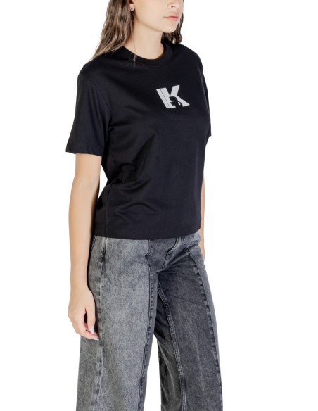 Karl Lagerfeld Jeans T-shirt Femme Noir Imprimé| choixmode.fr