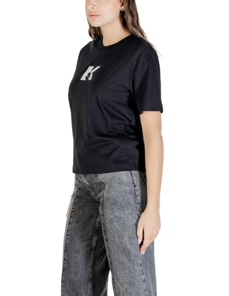 Karl Lagerfeld Jeans T-shirt Femme Noir Imprimé| choixmode.fr