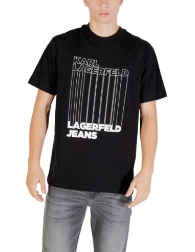 Karl Lagerfeld Jeans T-Shirt Homme Noir Imprimé| choixmode.fr