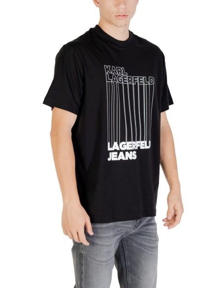 Karl Lagerfeld Jeans T-Shirt Homme Noir Imprimé| choixmode.fr