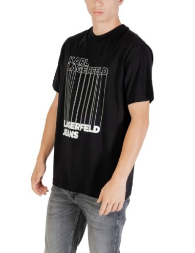 Karl Lagerfeld Jeans T-Shirt Homme Noir Imprimé| choixmode.fr