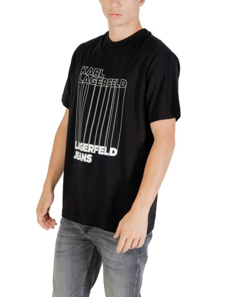 Karl Lagerfeld Jeans T-Shirt Homme Noir Imprimé| choixmode.fr