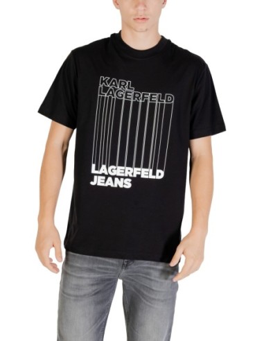 Karl Lagerfeld Jeans T-Shirt Homme Noir Imprimé| choixmode.fr