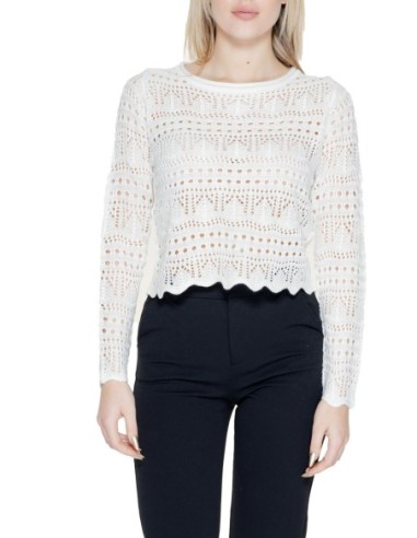 Jacqueline De Yong Pull Femme Blanc Maille Légère| choixmode.fr