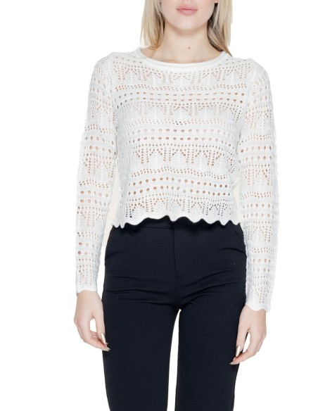 Jacqueline De Yong Pull Femme Blanc Maille Légère| choixmode.fr