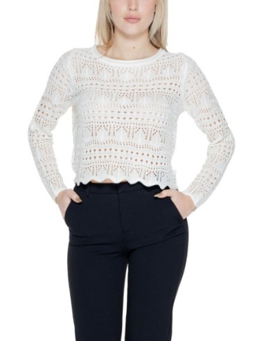 Jacqueline De Yong Pull Femme Blanc Maille Légère| choixmode.fr