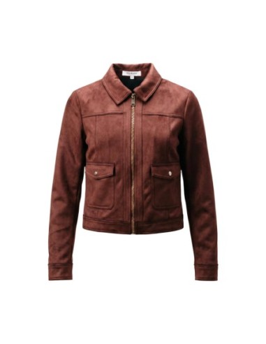 Morgan De Toi Veste Femme Marron Zippée| choixmode.fr
