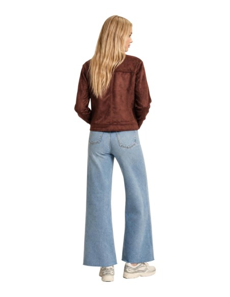 Morgan De Toi Veste Femme Marron Zippée| choixmode.fr