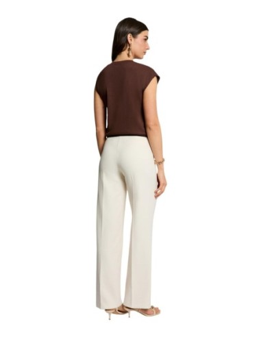 Morgan De Toi Pull Femme Marron Sans Manches| choixmode.fr