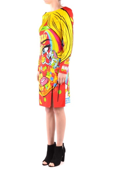 Moschino Robe Femme Rouge Imprimée Élégante| choixmode.fr