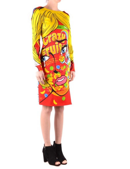 Moschino Robe Femme Rouge Imprimée Élégante| choixmode.fr