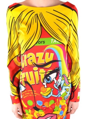 Moschino Robe Femme Rouge Imprimée Élégante| choixmode.fr