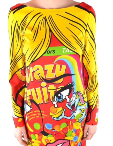 Moschino Robe Femme Rouge Imprimée Élégante| choixmode.fr