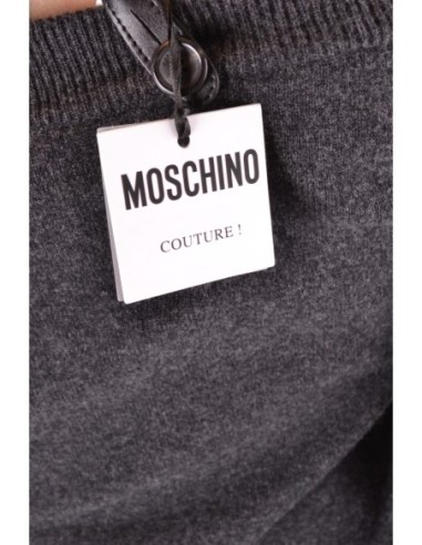 Moschino Robe Femme Grise Laine Cachemire Italienne| choixmode.fr