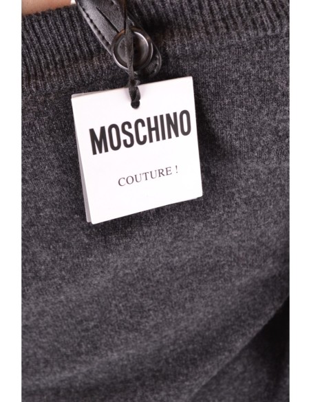 Moschino Robe Femme Grise Laine Cachemire Italienne| choixmode.fr