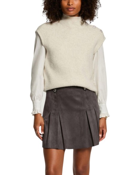 Morgan De Toi Gilet Femme Blanc Sans Manches| choixmode.fr