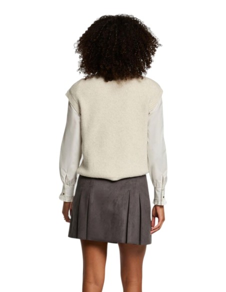 Morgan De Toi Gilet Femme Blanc Sans Manches| choixmode.fr