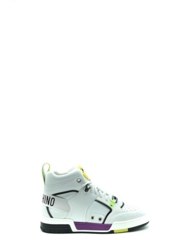 Moschino Baskets Homme Blanches en Cuir Italien| choixmode.fr
