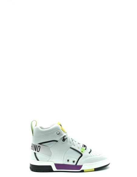 Moschino Baskets Homme Blanches en Cuir Italien| choixmode.fr