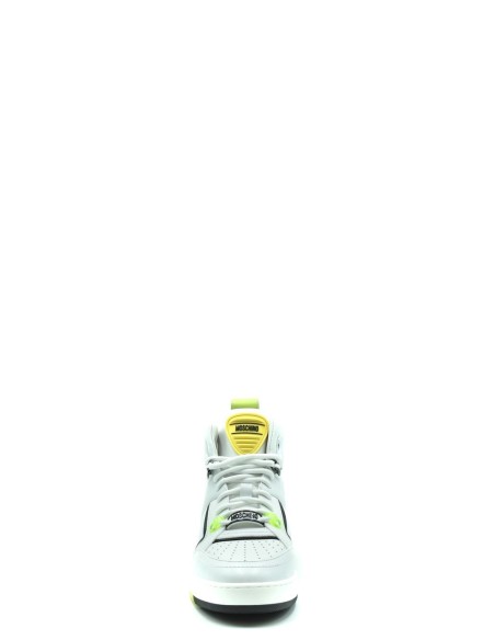 Moschino Baskets Homme Blanches en Cuir Italien| choixmode.fr