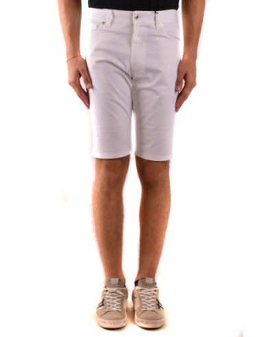 Moschino Bermuda Homme Blanc Coton Stretch| choixmode.fr
