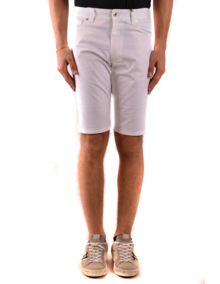 Moschino Bermuda Homme Blanc Coton Stretch| choixmode.fr
