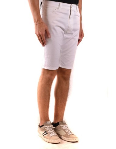 Moschino Bermuda Homme Blanc Coton Stretch| choixmode.fr