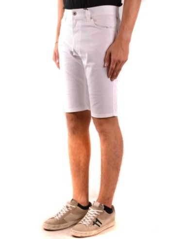 Moschino Bermuda Homme Blanc Coton Stretch| choixmode.fr