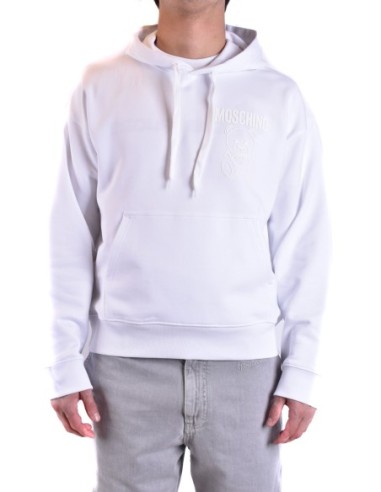 Moschino Sweat à Capuche Homme Blanc Premium| choixmode.fr