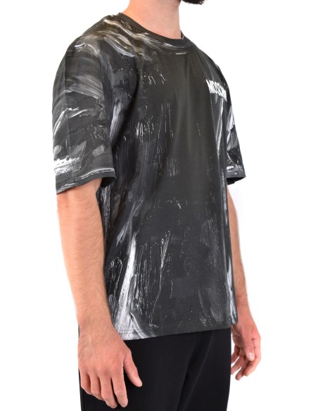 Moschino T-Shirt Homme Noir en Coton Intemporel| choixmode.fr