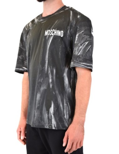 Moschino T-Shirt Homme Noir en Coton Intemporel| choixmode.fr
