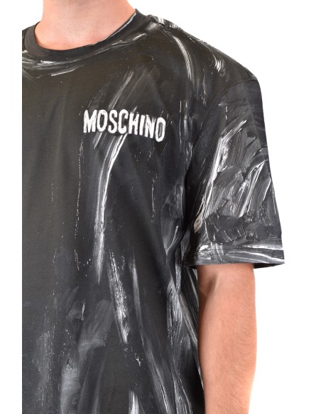 Moschino T-Shirt Homme Noir en Coton Intemporel| choixmode.fr