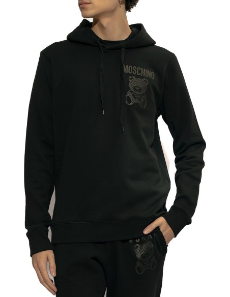 Moschino Sweat à Capuche Homme Noir Streetwear| choixmode.fr