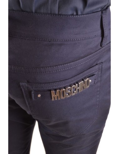 Moschino Pantalon Homme Bleu Coton Stretch Premium| choixmode.fr