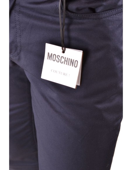 Moschino Pantalon Homme Bleu Coton Stretch Premium| choixmode.fr